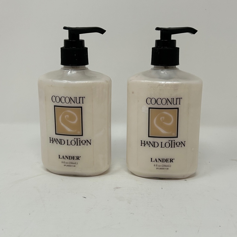 2pk Lander Coconut Hand Lotion 8 Fluid Ounces Each NEW N5
